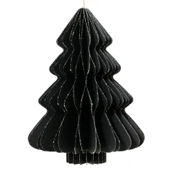 Sapin en papier à suspendre (H15 cm) fermeture Magnétique Noir