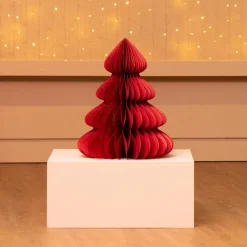 Sapin papier à poser (H60 cm) Fermeture Magnétique Rouge