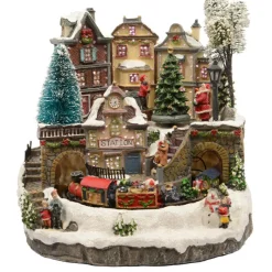 Scène de vie illuminée Lausanne city