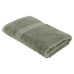 Serviette de bain coton (70 x 130 cm) Timeless Vert kaki