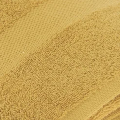 Serviette de bain coton (90 x 150 cm) Timeless Jaune moutarde