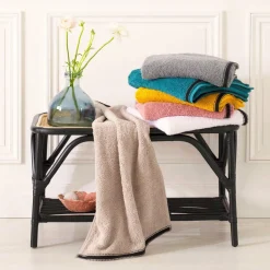 Serviette de bain coton (50 x 90 cm) Joia Gris foncé