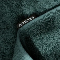 Serviette de bain coton bio (30 x 50 cm) Méline Vert émeraude