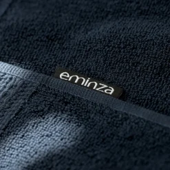 Serviette de bain coton bio (30 x 50 cm) Méline Bleu nuit