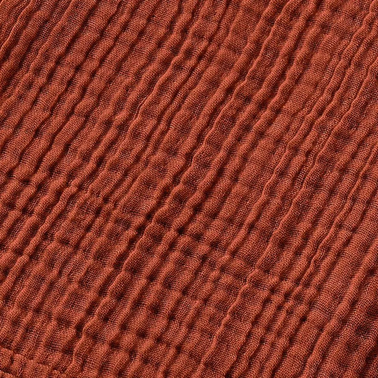 Serviette de bain gaze de coton (50 x 90 cm) Gaïa Terracotta