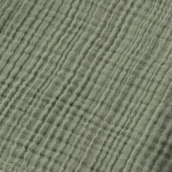 Serviette de bain gaze de coton (50 x 90 cm) Gaïa Vert romarin