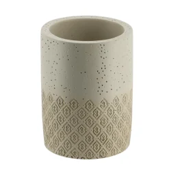 Set d'accessoires salle de bain gravé Casablanca Naturel