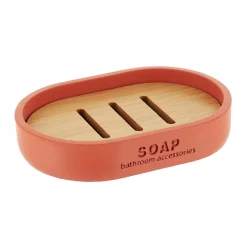 Set d'accessoires salle de bain Purebamboo Terracotta