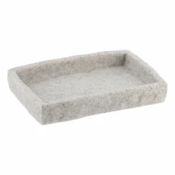 Set d'accessoires salle de bain Effet Pierre Gris