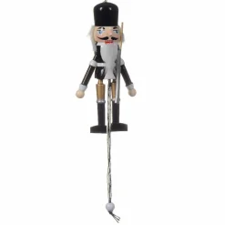 Soldat Casse-noisette à suspendre (H12 cm) Elvis Gris