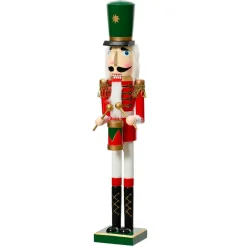 Soldat Casse-noisette en bois (H50 cm) Gaby et son tambour Impérial