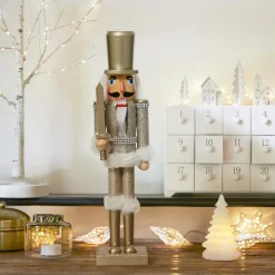 Soldat Casse-noisette en bois (H38 cm) Chevalier Champagne