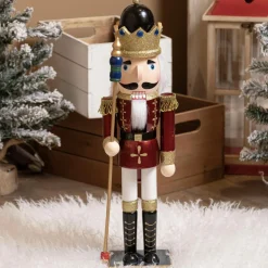 Soldat Casse-noisette en bois (H50 cm) Roi Louis Bordeaux