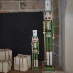 Soldat Casse-noisette en bois (H92 cm) Viktor Vert