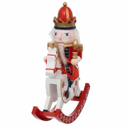 Soldat casse-noisette (H29 cm) Cheval à bascule