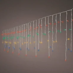 Stalactite lumineuse 7,50 m 175 LED câble transparent Multicolore