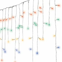 Stalactite lumineuse 7,50 m 175 LED câble transparent Multicolore