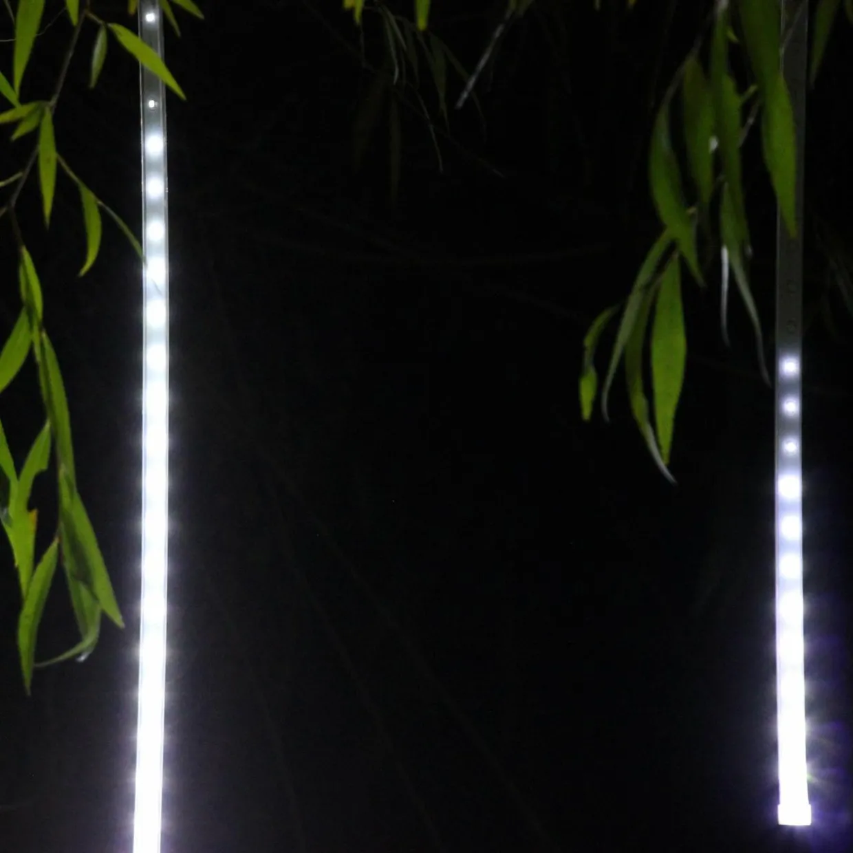 Stalactite lumineuse 6 m 210 LED Glaçons défilement Blanc froid