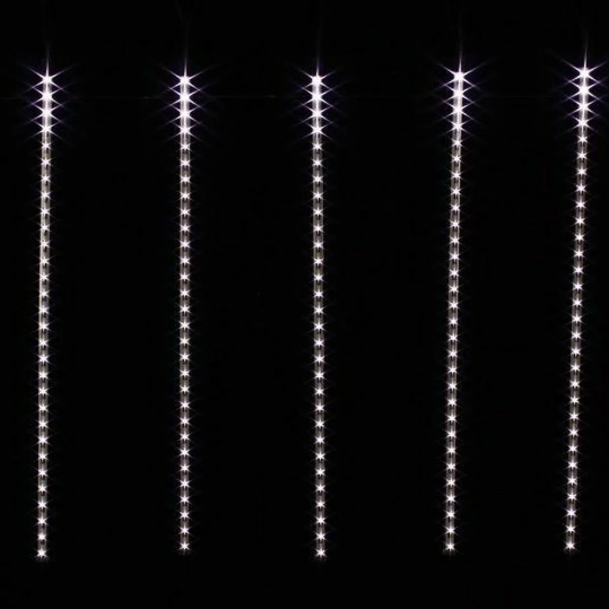 Stalactite lumineuse 6 m 210 LED Glaçons défilement Blanc froid