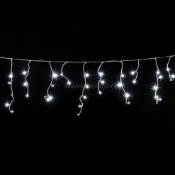 Stalactite lumineuse 11 m 259 LED câble blanc Stars Blanc froid