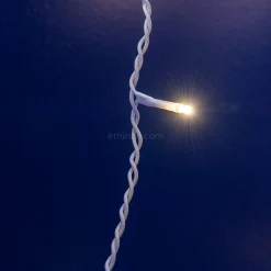 Stalactite lumineuse 20 m 490 LED câble blanc Stars Blanc chaud