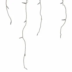 Stalactite lumineuse 11 m 259 LED câble noir Stars Blanc froid