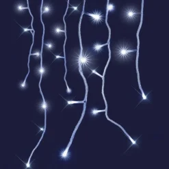 Stalactite lumineuse 22 m 288 LED Flashing light Blanc froid