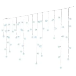 Stalactite lumineuse 30 m 900 LED Stars Grande hauteur XL Timer Blanc froid