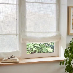 Store bateau passe tringle (45 x 180 cm) Robin Blanc