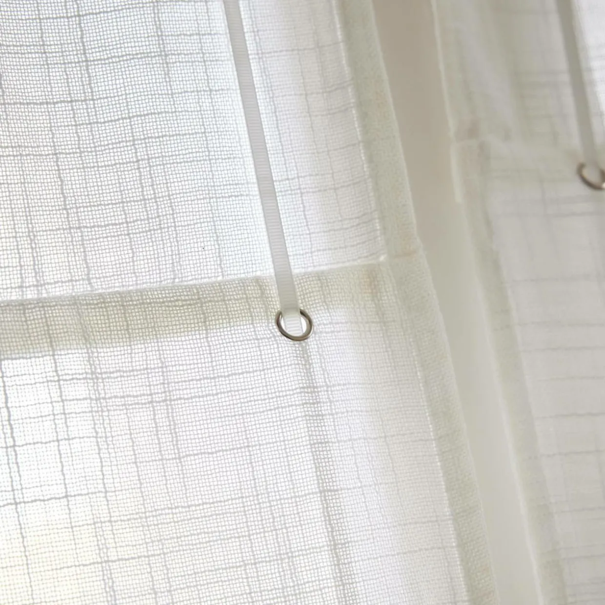 Store bateau passe tringle (45 x 180 cm) Robin Blanc