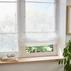 Store bateau passe tringle (60 x 180 cm) Arthur Blanc