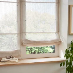 Store bateau passe tringle (60 x 180 cm) Arthur Beige