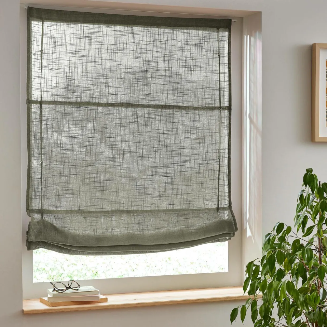 Store bateau passe-tringle (90 x 180 cm) Robin Vert romarin