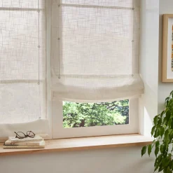 Store bateau passe-tringle (45 x 180 cm) Robin Beige