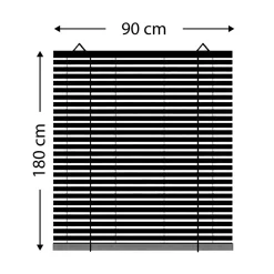 Store enrouleur à baguettes (90 x 180 cm) Bambou Naturel