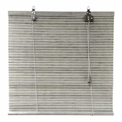 Store enrouleur à lattes (60 x 180 cm) Bambou Gris clair et gris foncé