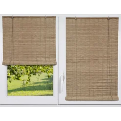 Store enrouleur extérieur effet rotin (120 x 180 cm) Tanoa Beige