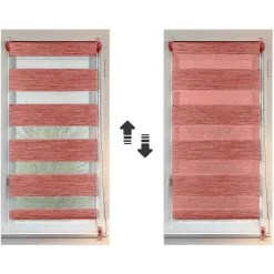 Store enrouleur Jour / Nuit (45 x 90 cm) Terracotta