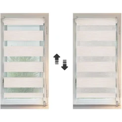 Store enrouleur Jour / Nuit (60 x 180 cm) Beige chiné