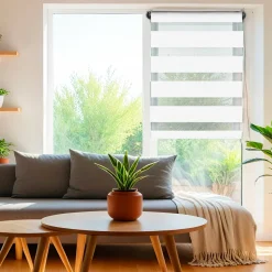 Store enrouleur Jour / Nuit (60 x 180 cm) Blanc