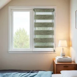 Store enrouleur Jour / Nuit (60 x 90 cm) Vert chiné