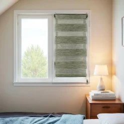 Store enrouleur Jour / Nuit (60 x 90 cm) Vert chiné