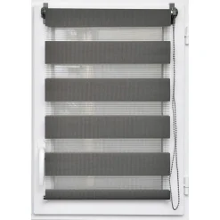 Store enrouleur Jour / Nuit (75 x 250 cm) Gris anthracite