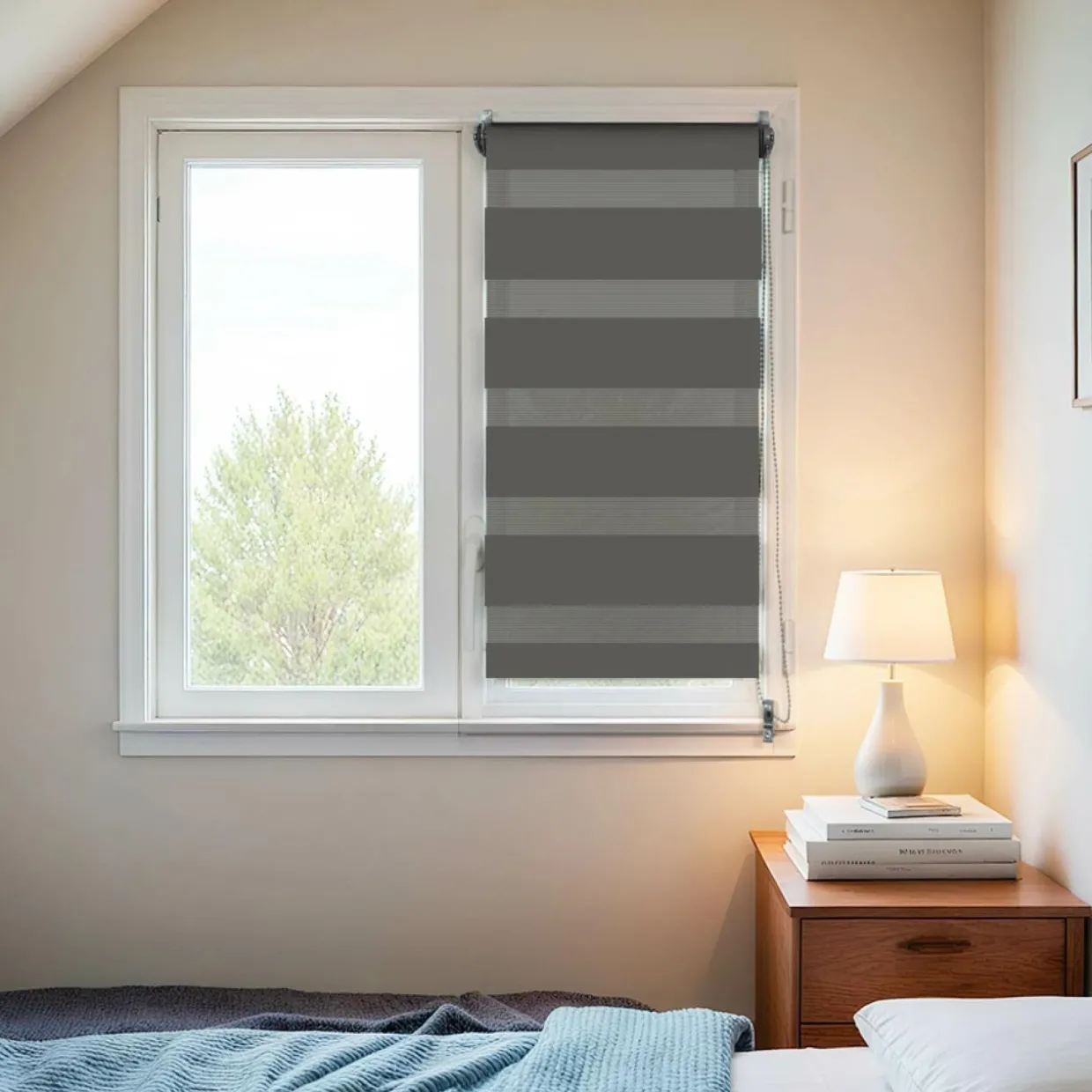 Store enrouleur Jour/Nuit (60 x 90 cm) Gris anthracite