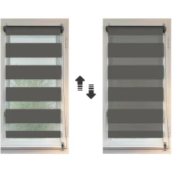 Store enrouleur Jour/Nuit (60 x 90 cm) Gris anthracite