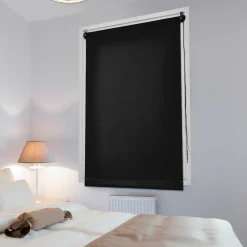 Store enrouleur occultant (45 x 90 cm) Uni Noir