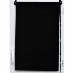 Store enrouleur occultant (45 x 90 cm) Uni Noir