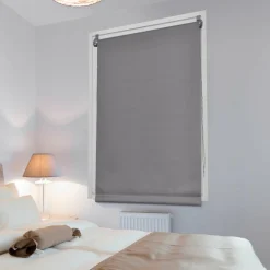 Store enrouleur occultant (45 x 90 cm) Uni Gris