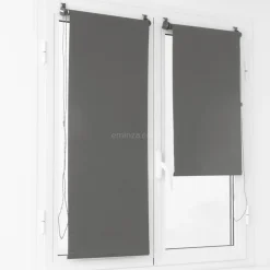 Store enrouleur occultant (45 x 90 cm) Uni Gris