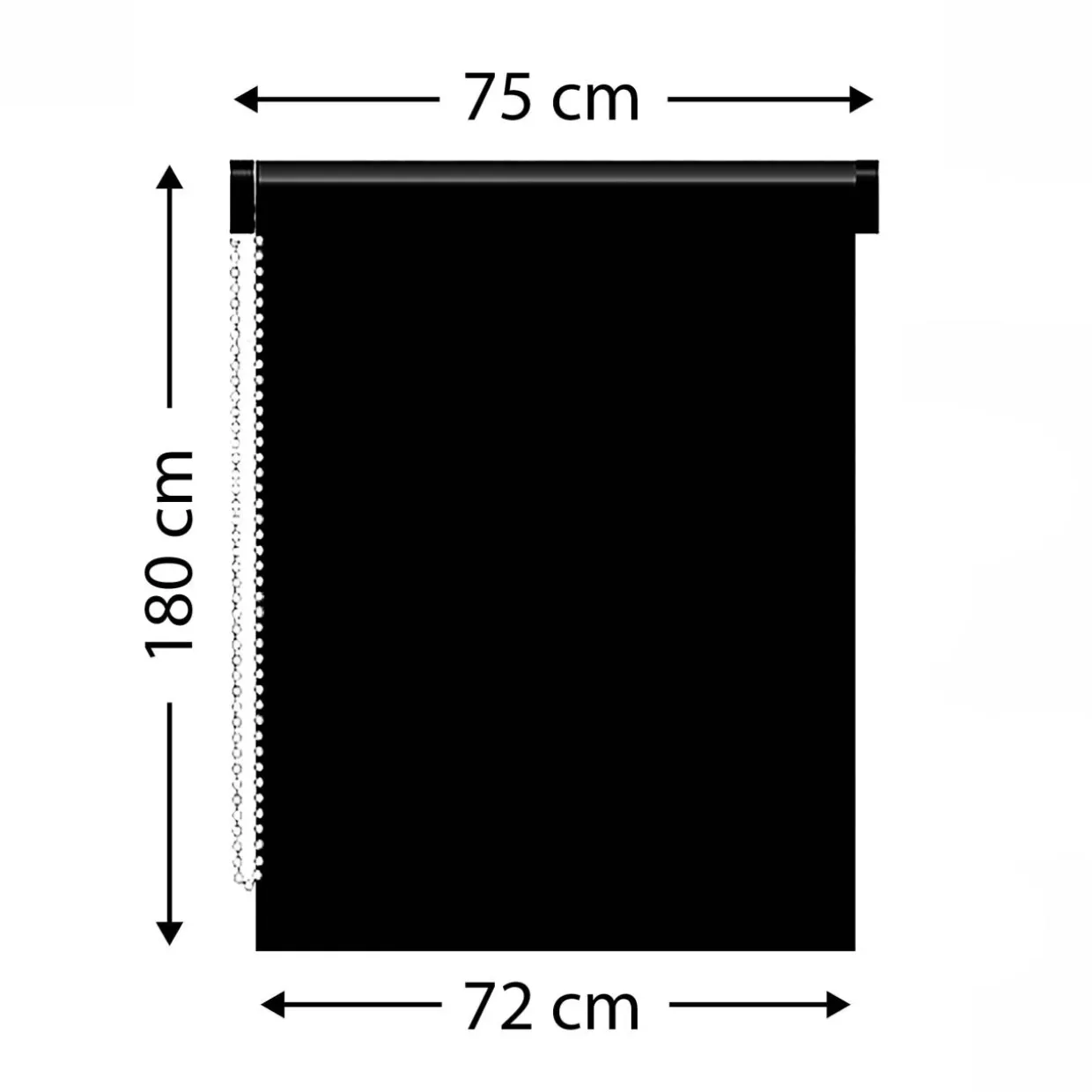 Store enrouleur tamisant (75 x 180 cm) Pure Gris béton